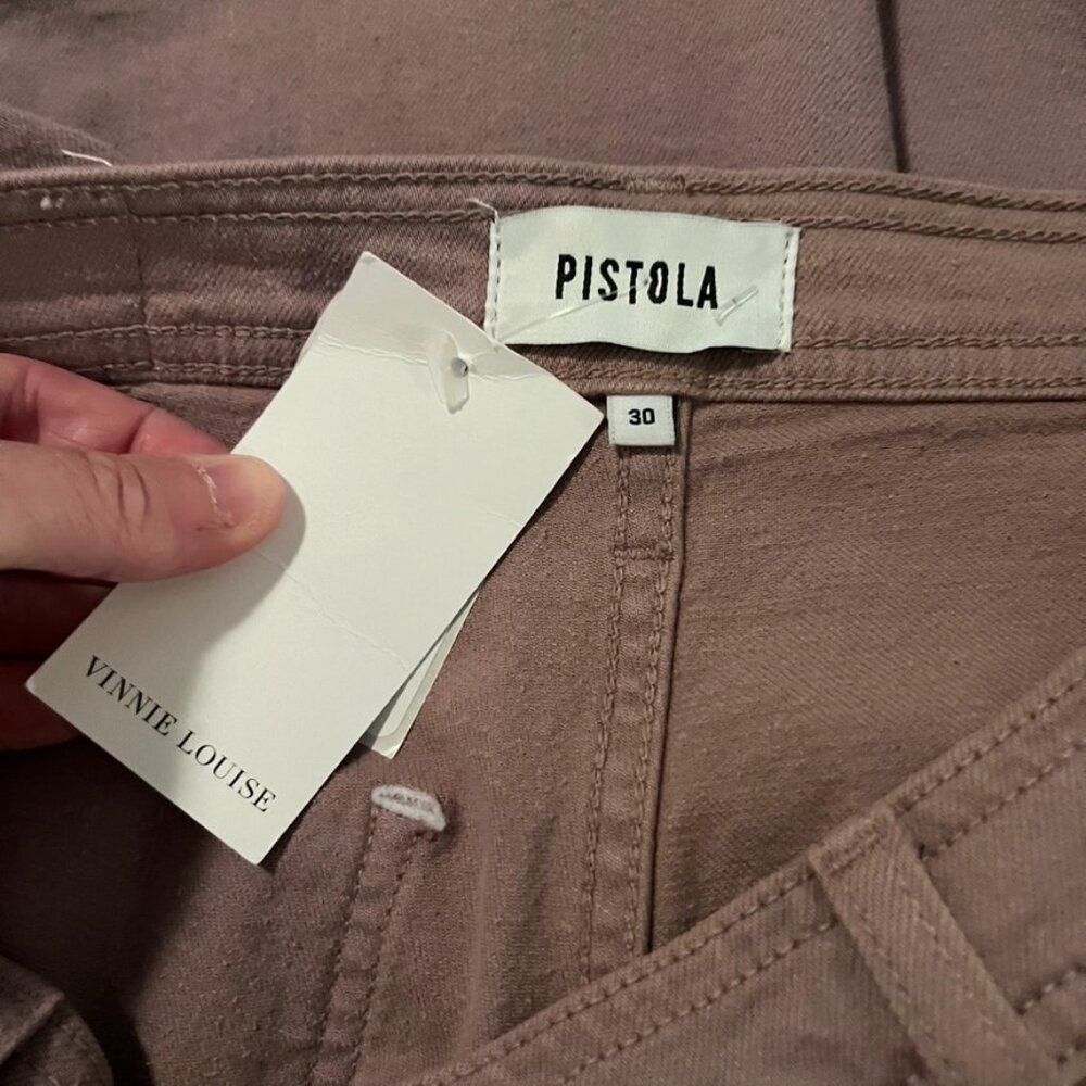NWT Pistola Women's Burlock Penny High Rise Wide Leg Size 30 - Picture 4 of 5